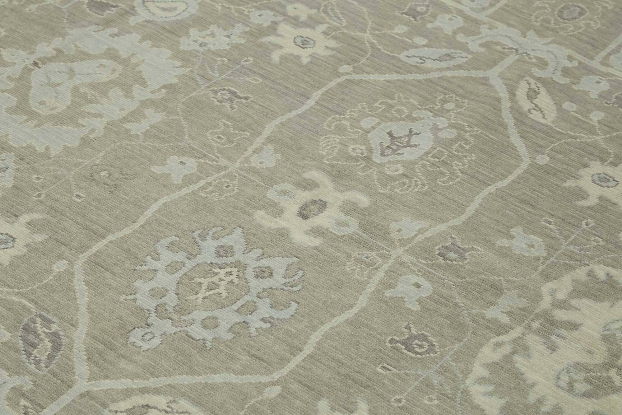 Tapis Oushak turc fait main 256 cm x 346 cm