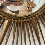 Mirror Chaty Vallauris vintage witch's eye 91cm