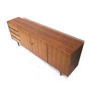 Large vintage sideboard with drawers and doors made in the 60s