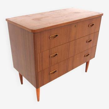 Scandinavian mahogany chest of drawers, Sweden, 1960