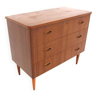 Scandinavian mahogany chest of drawers, Sweden, 1960