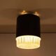 Vintage glass ceiling lamp from the 1960s.