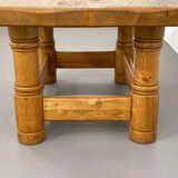 Table basse vinatge en chêne massif