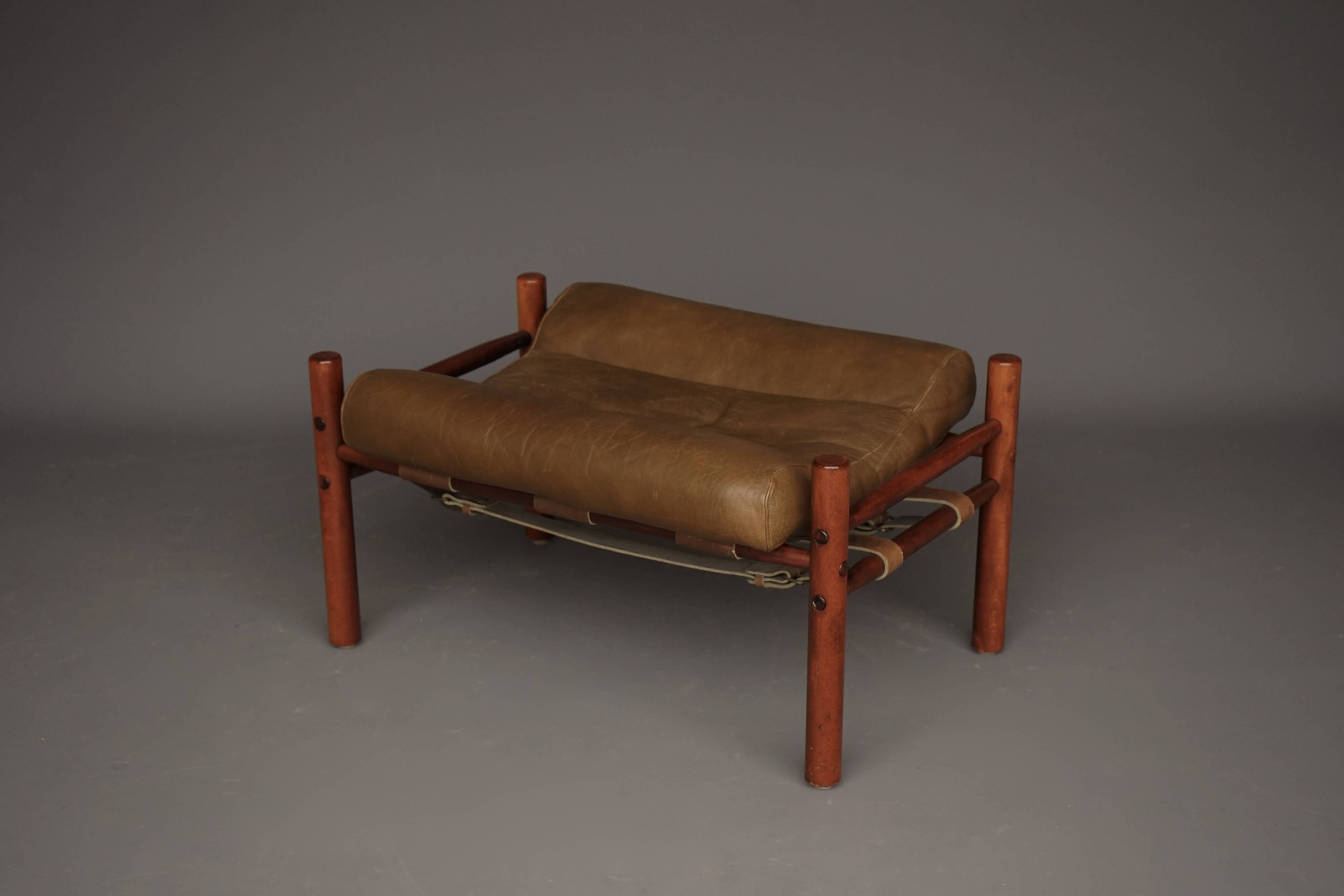 Inca Footstool Ottoman by Arne Norell for Arne Norell AB