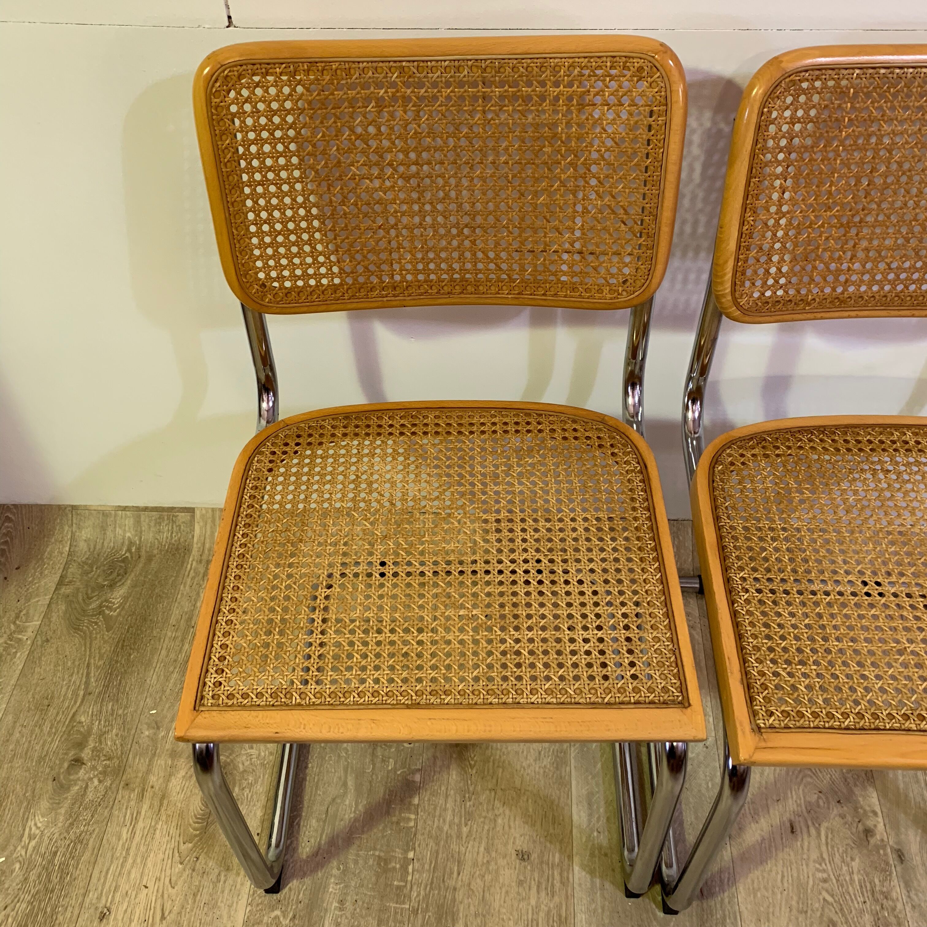 Lot of 2 chairs Cesca by Marcel Breuer