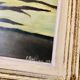 Landscape lake painting 50s