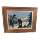 Tableau huile sur toile montagne
