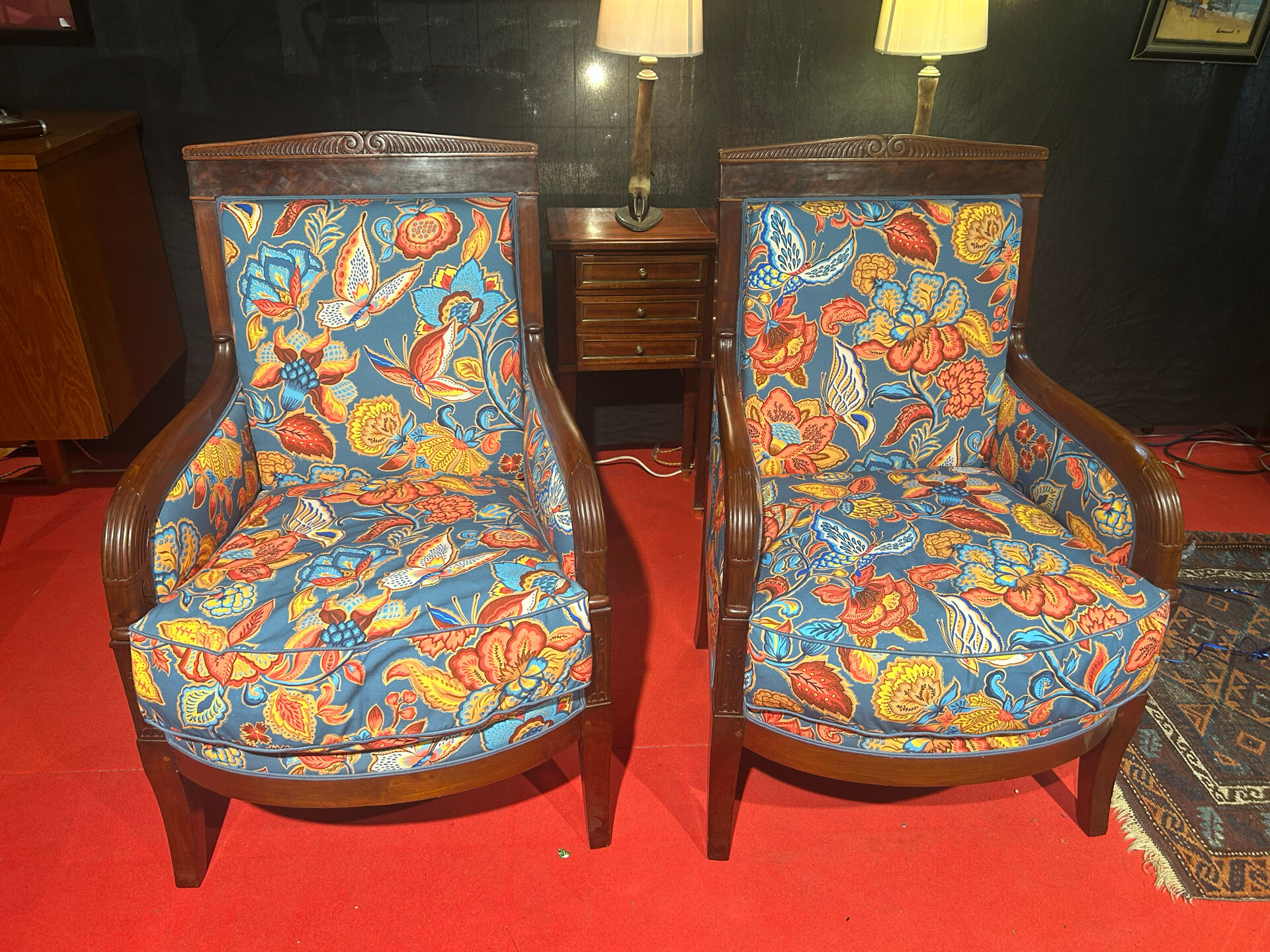 Pair of Directoire armchairs