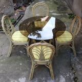 Bamboo garden dining room