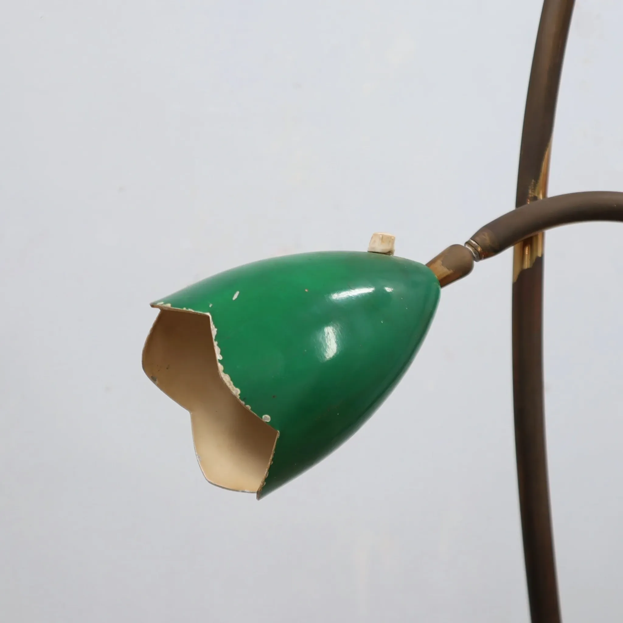 1950s Italian Biancardi e Jordan brass floor lamp