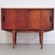 Vintage rosewood sideboard sliding doors