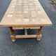 Renovated farmhouse dining table in solid oak 210cm 19th century