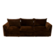 Rare 1970s brown velvet multifunctional modular sofa