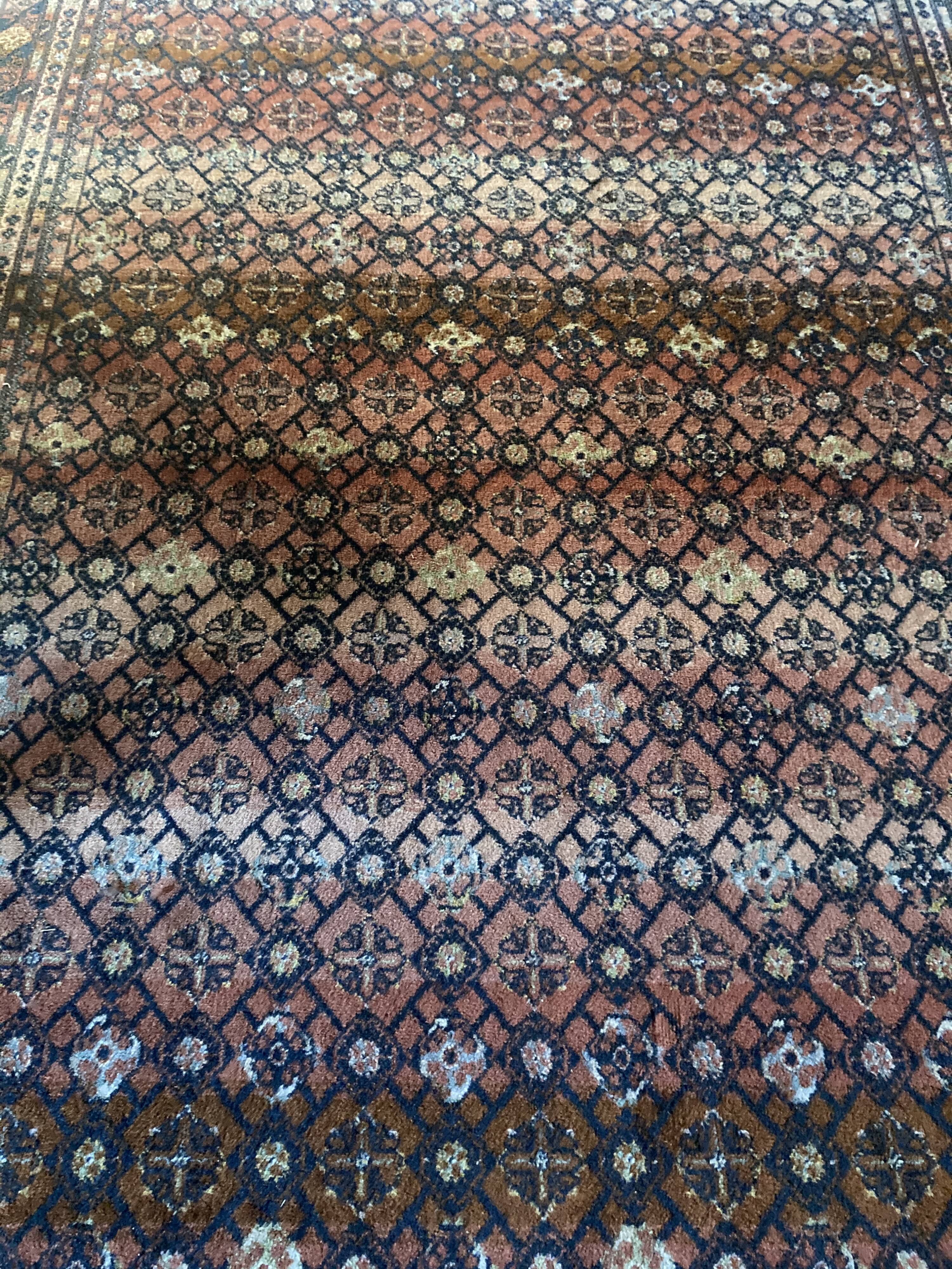 Silk wool rug 260x185cm