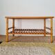 Antique coffee table in rattan and bamboo