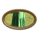 Miroir ancien ovale biseauté
