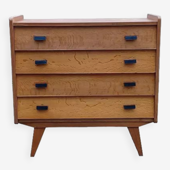 1960s vintage chest of drawers with compass legs