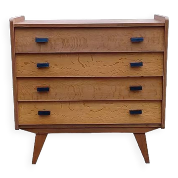 Vintage commode from the 1960s with tapered legs.