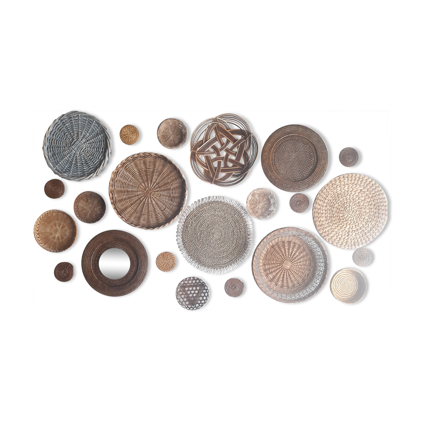 Composition of baskets ( 22 pieces)