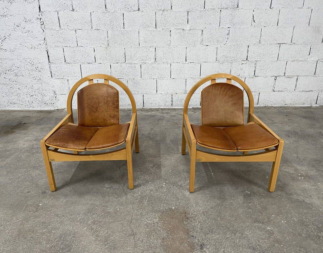 Pair of Baumann armchairs model Argos
