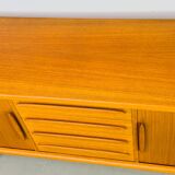 Danish Teak Sideboard with Tambour Doors from CFC Silkeborg, 1970s