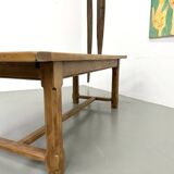 Extendable oak table, 1950s