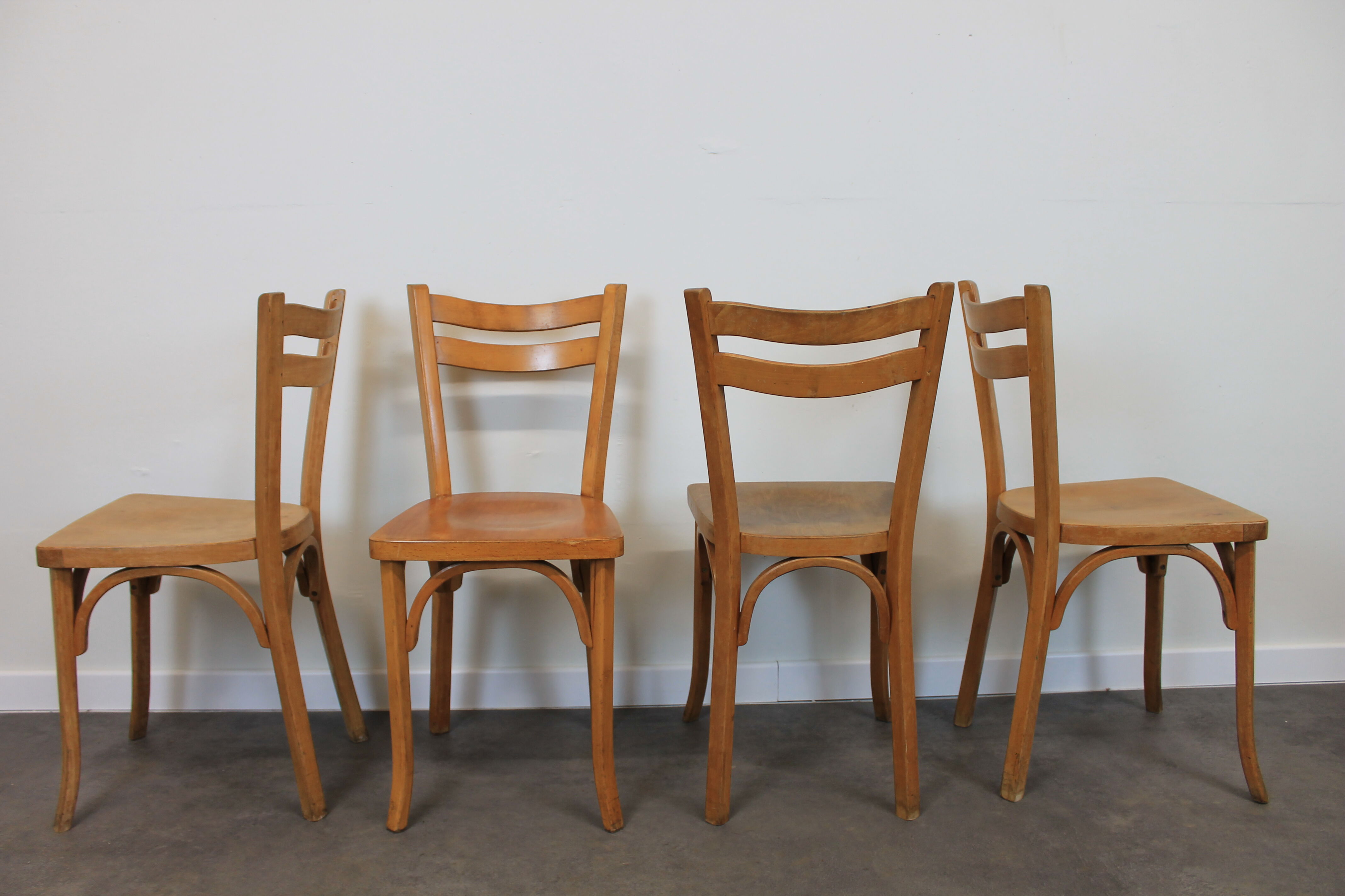 Set of 8 Baumann bistro chairs