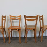 Set of 8 Baumann bistro chairs
