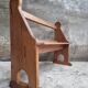 Antique wooden bench church bench hall bench 120 cm