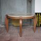 Art Deco wooden coffee table, marble top living room table, side table.
