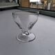 Set of engraved vintage glass.