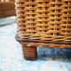 Wicker bench box