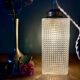 Vintage glass globe table lamp or portable lamp