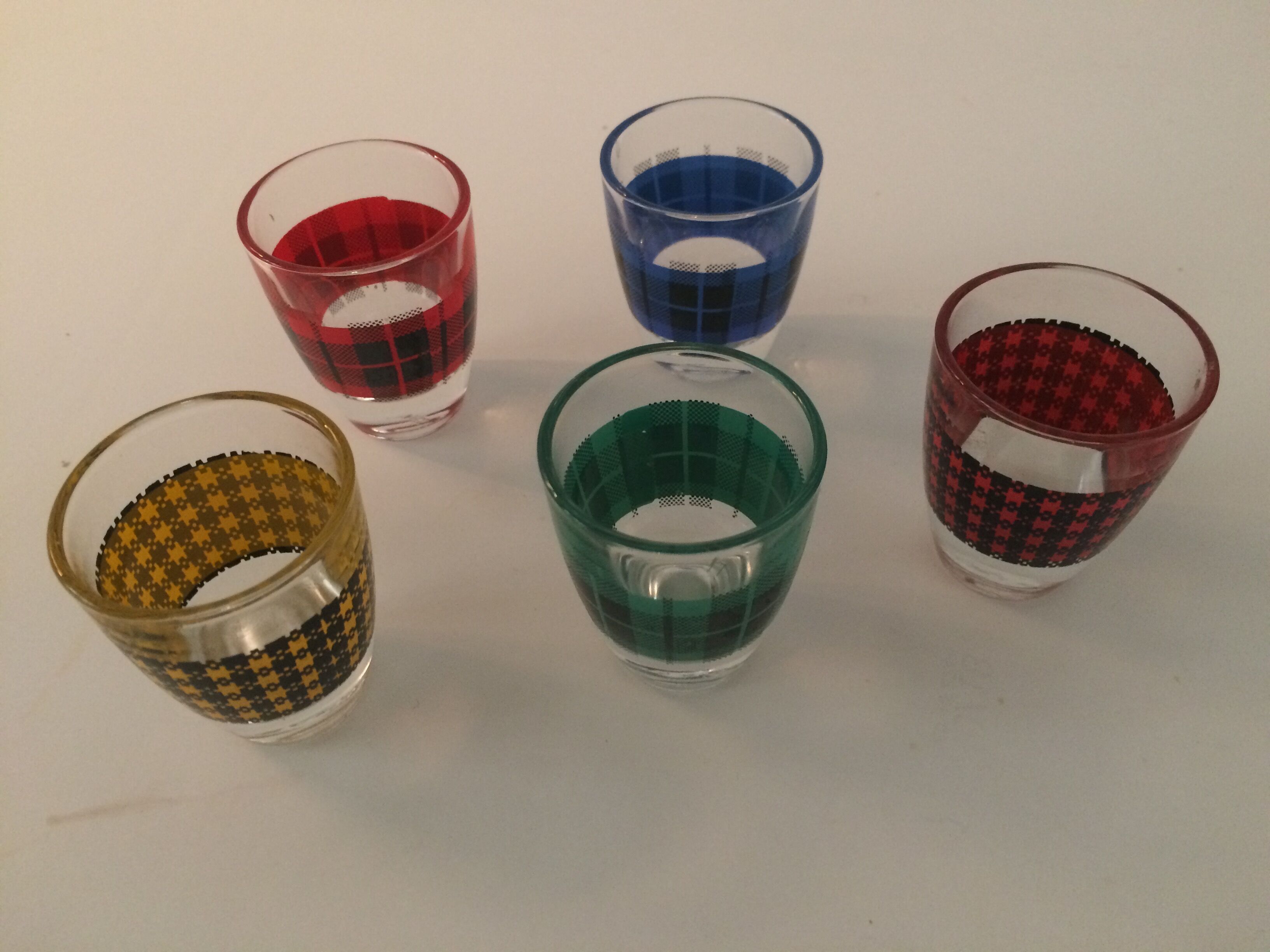 6 digestive glasses from the 50s