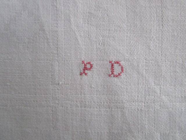 10 grandes serviettes de table anciennes damassées