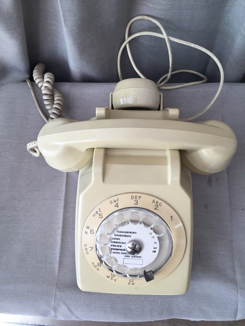 Vintage telephone with model dial s63