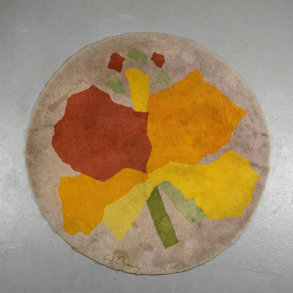 Wool rugs from the 60s by artist Wolf Bauer