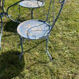 Salon de jardin en fer forgé
