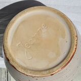 Ceramic pitcher signed Jeanne