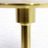 Brass and opaline glass table lamp 1980