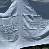 Embroidered linen tablecloth