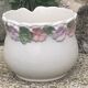 Pot cover in slurry floral pattern purple and pink