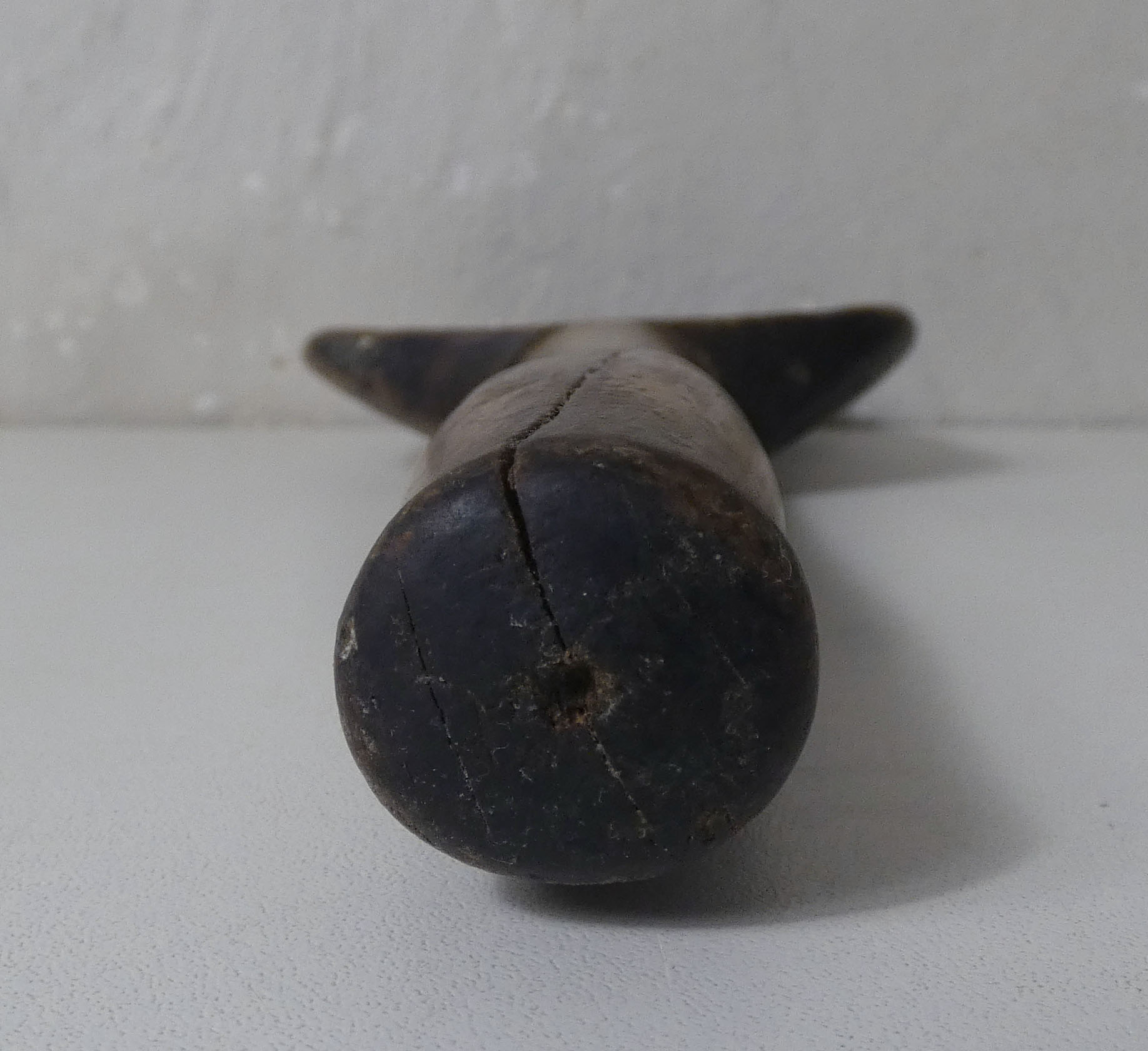 Cuillère en bois beurre art populaire ancien