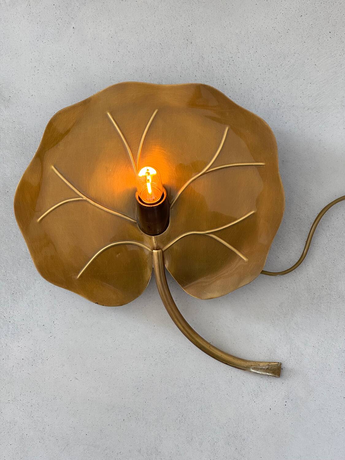 Nénuphar designer wall lamp by Maison Florart Italy from the 1960s