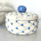 Set of three earthenware boxes