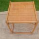 Vintage rattan and wicker coffee table
