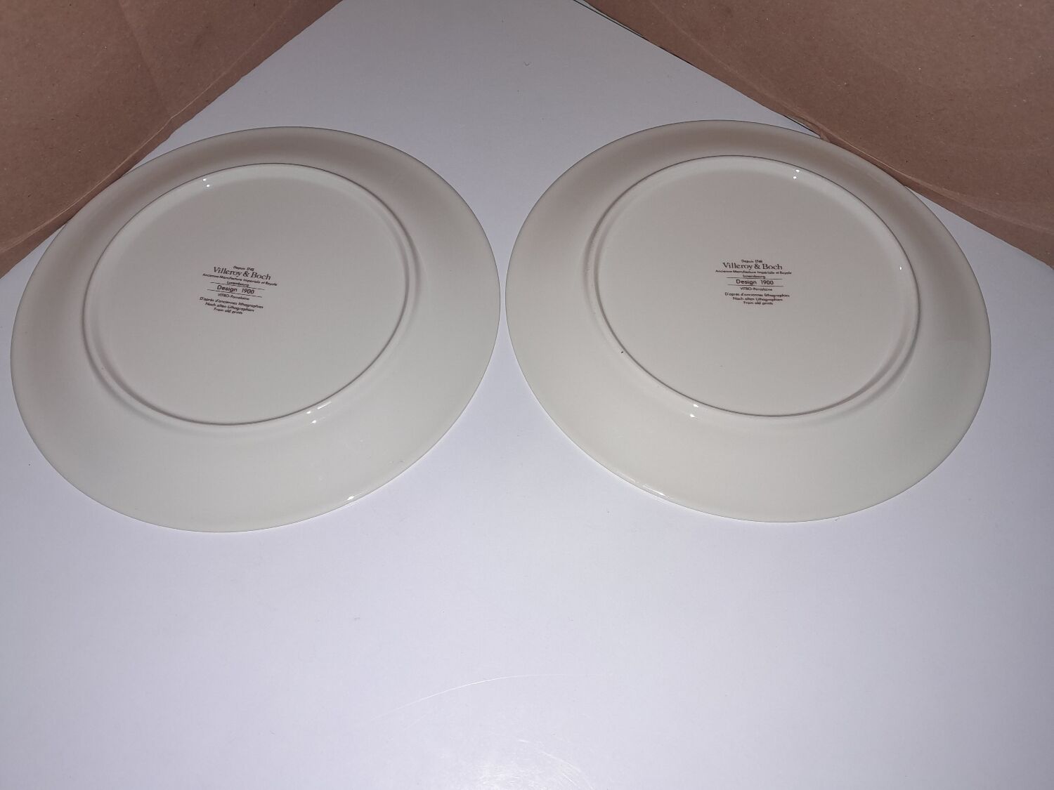 6 dessert plates Villeroy and Boch design 1900