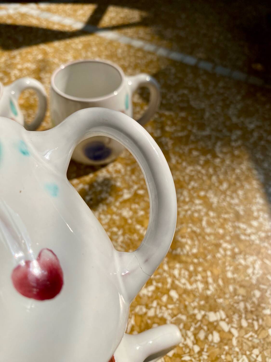 Service à jus en céramique signé Hans Wagner (HWL) 1960/70