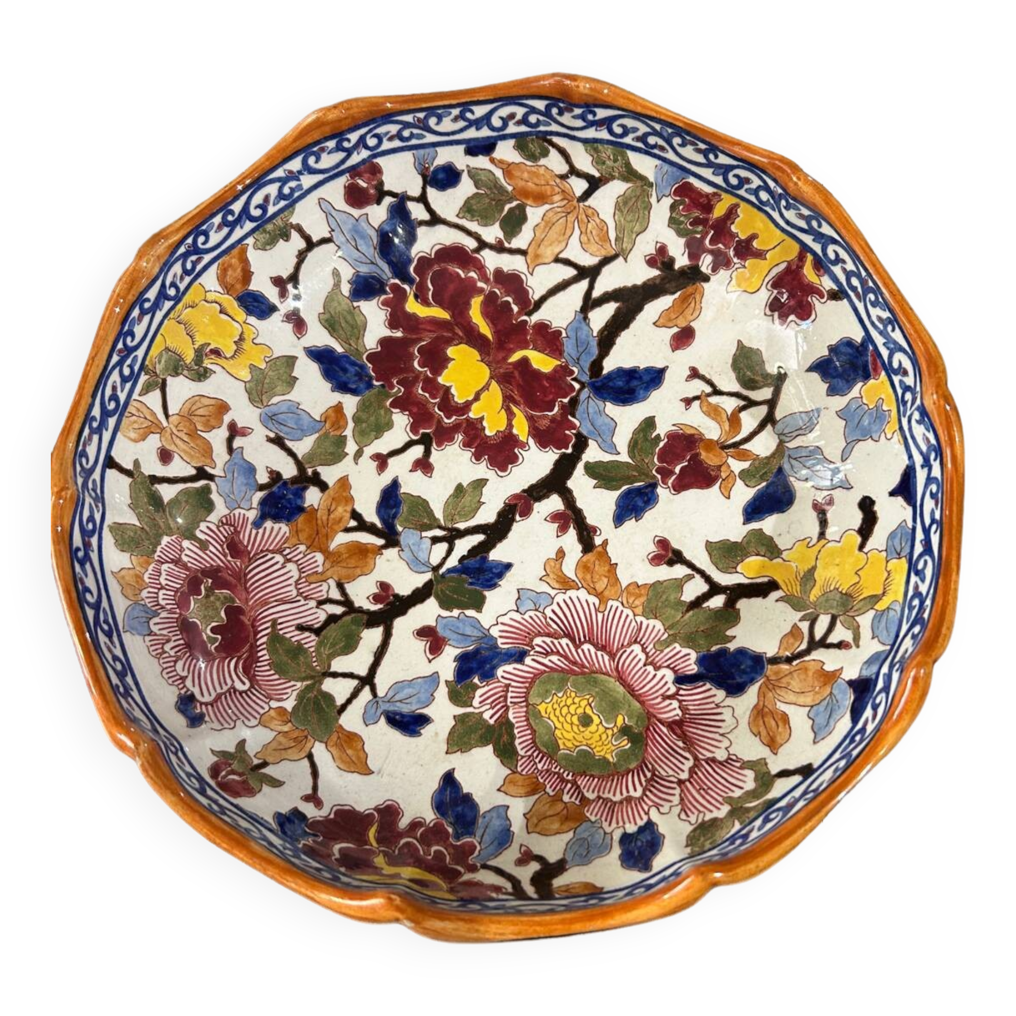 Gien centerpiece salad bowl