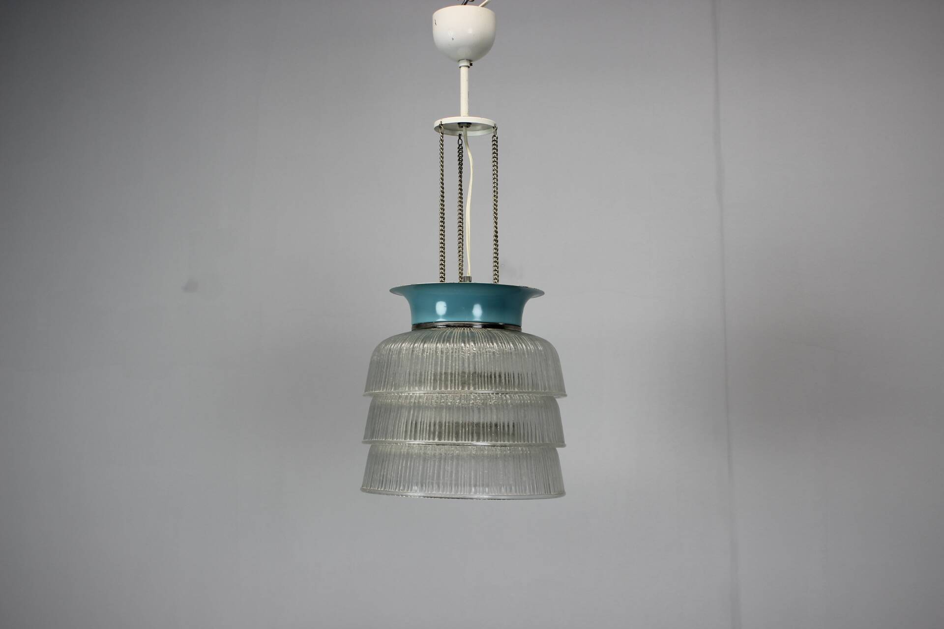 Glass pendant light by Napako, 1970s